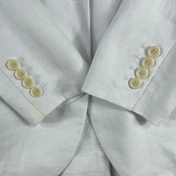 MADEWELL The Larsen Blazer Women Size XS 100% Linen White - Picture 6 of 16